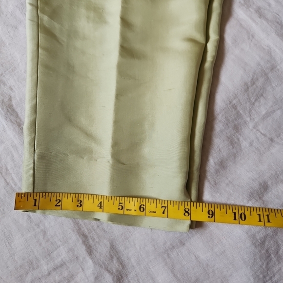 Studio JPR Silk Light Green Trousers Pants Tapered Leg Size 12 - Picture 6 of 16